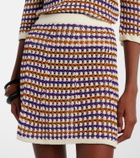 Eres Design open-knit cotton-blend miniskirt