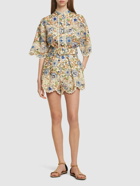 ZIMMERMANN - Junie Embroidered Linen Shorts