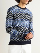 Missoni - Slim-Fit Striped Wool Sweater - Blue