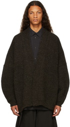 Jan-Jan Van Essche Brown Wool #53 Cardigan