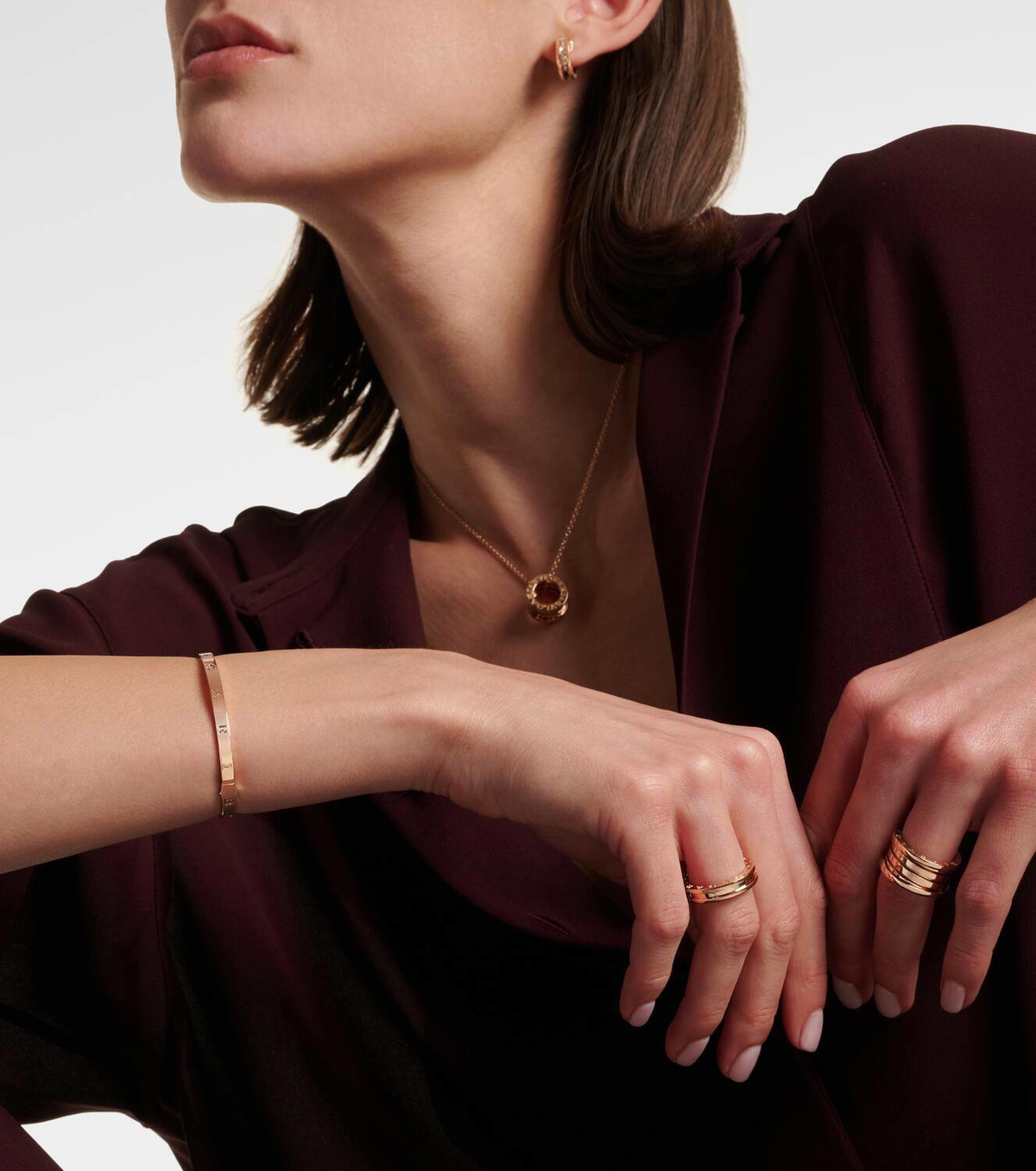 Bvlgari B.zero1 Essential 18kt gold bangle bracelet