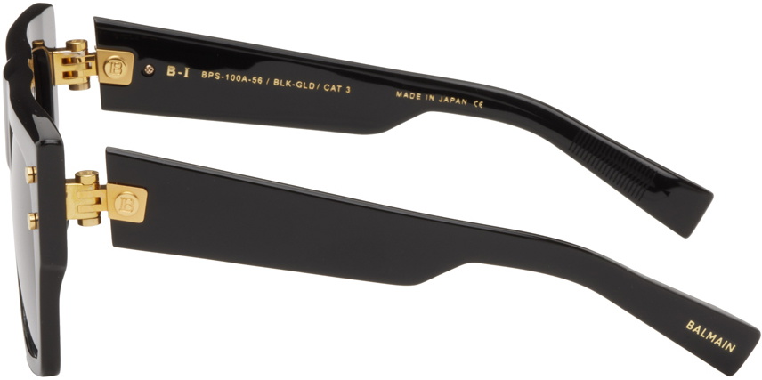 Balmain Black B-V Sunglasses