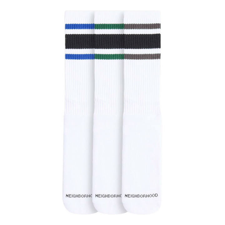 Photo: Neighborhood Men's Classic 3-Pack Socks in White