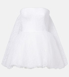 Givenchy Caped lace bustier dress