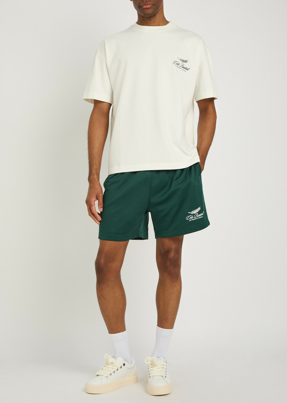 Cole Buxton International Perforated Jersey Shorts Green