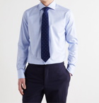 CANALI - Prince of Wales Checked Cotton Shirt - Blue