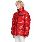 Moncler Grenoble Red Down Verrand Puffer Jacket