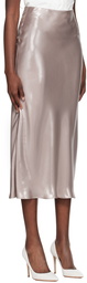 BOSS Pink Metallic Midi Skirt