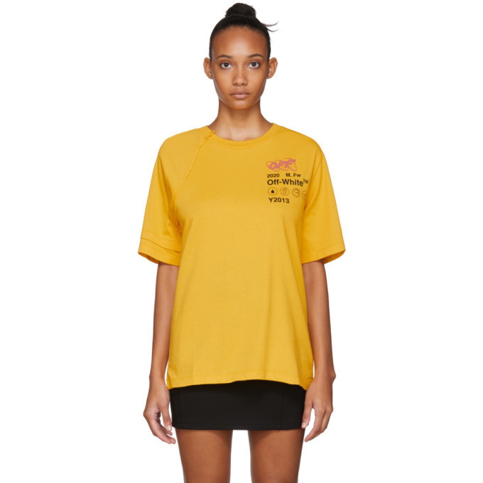 Hvis ulovlig Forbindelse Off-White Yellow Industrial Reconstructed T-Shirt Off-White