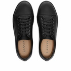 Lanvin DBB1 Leather Toe Cap Sneaker in Black