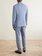 Mr P. - Wool, Silk and Linen-Blend Suit Jacket - Blue