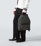 Gucci GG Canvas leather-trimmed backpack