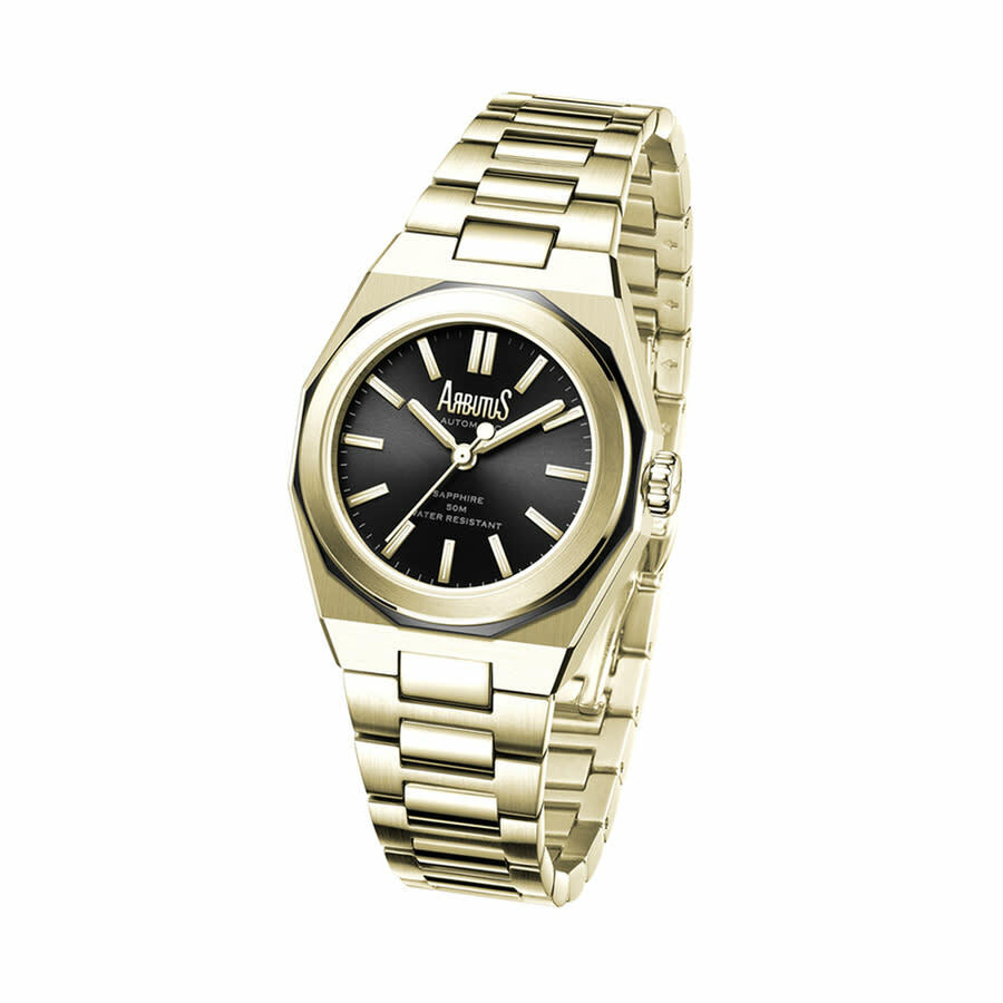 Arbutus Soho Automatic Black Dial Ladies Watch AR2401GBS