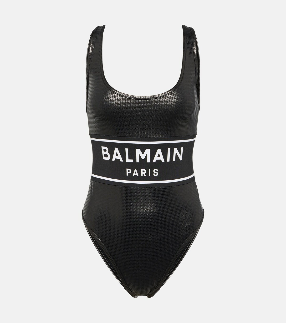 Balmain Metallic logo swimsuit Balmain