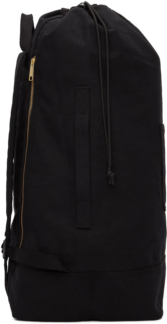 Carhartt Work In Progress Black Canvas Duffle Backpack