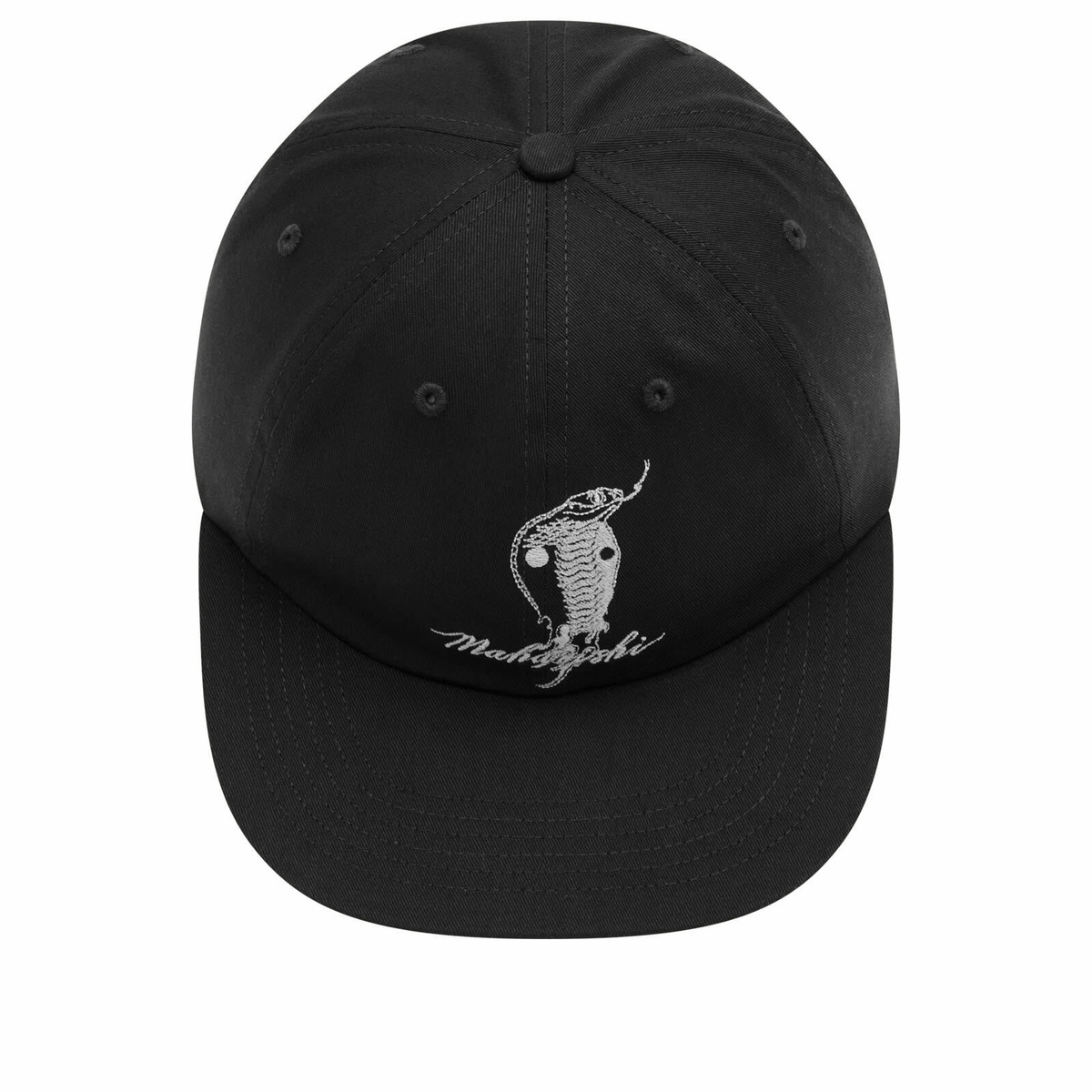 Maharishi Men's Year Of The Snake 6 Panel Cap in Black 