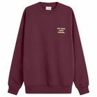 Drôle de Monsieur Men's Drole De Monsieur Slogan Sweatshirt in Wine