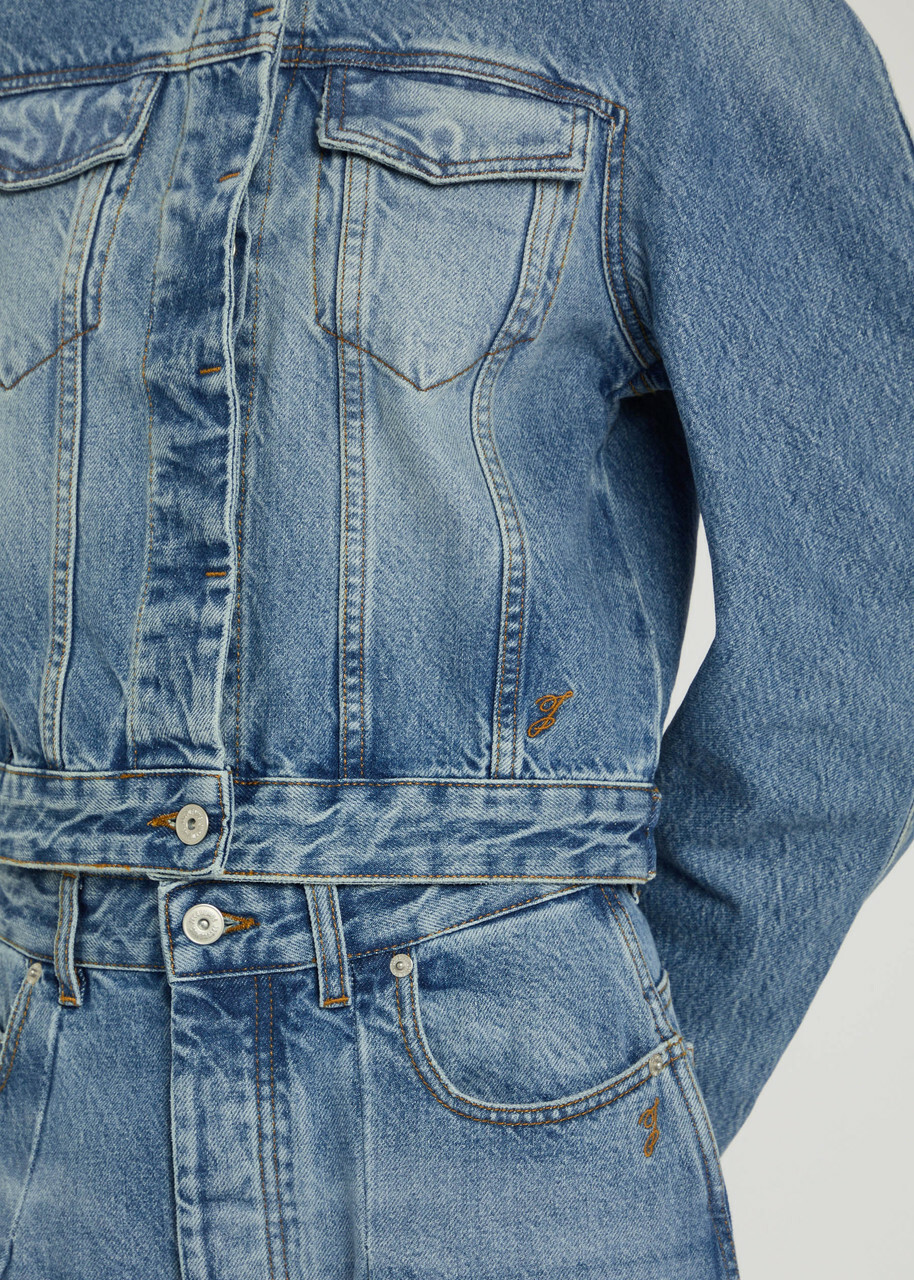 Jacquemus Le Ovalo De-nîmes Panelled Denim Jacket