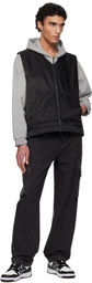 Reigning Champ Black Nylon Twill Tour Vest