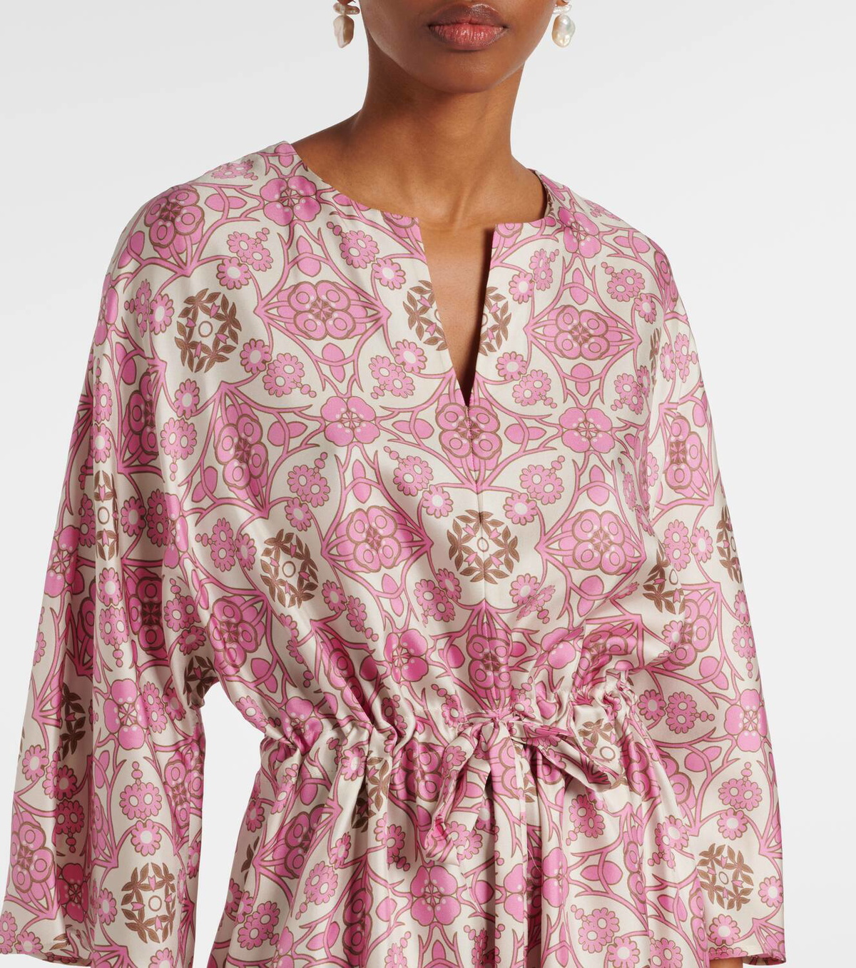 'S Max Mara Fulvia printed silk maxi dress