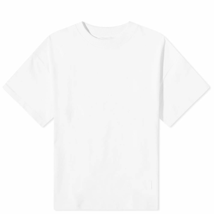 Photo: AMI Men's Satin Label Oversized T-Shirt in White