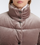 Bogner Oliva velvet down jacket