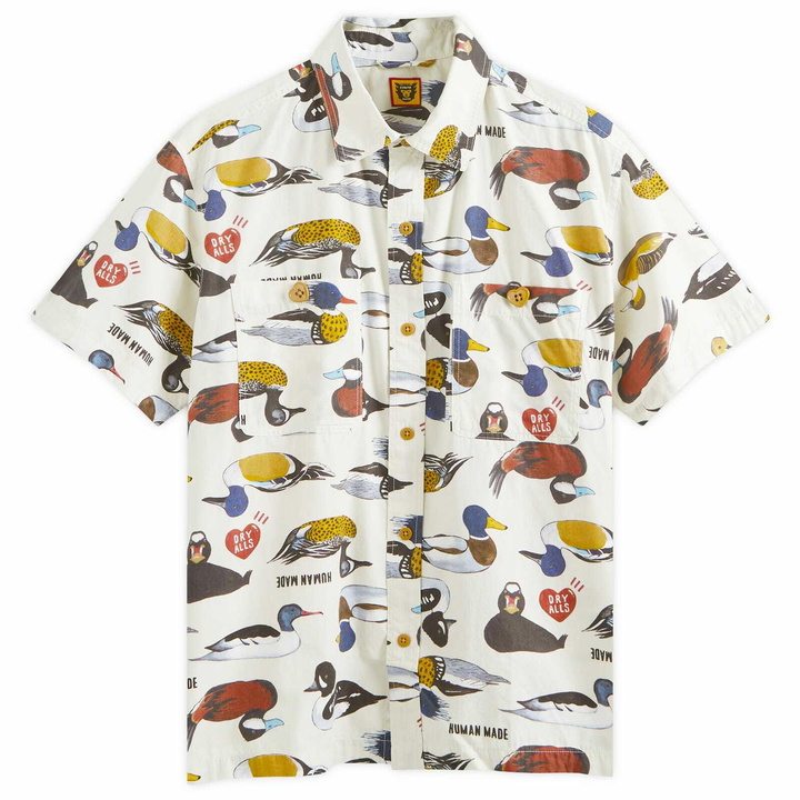 Photo: Human Made Men's Duck Short Sleeve Shirt in White