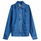 Bram's Fruit Men's Denim Chore Jacket in Indigo