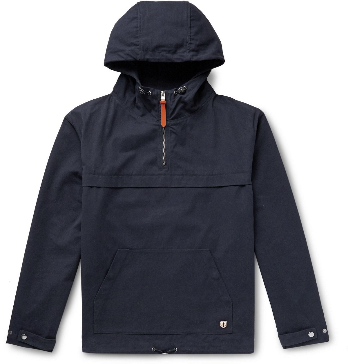Armor Lux - Cotton Oxford Hooded Jacket - Blue