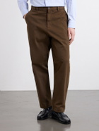 Barena - Straight-Leg Cotton-Blend Gabardine Trousers - Brown