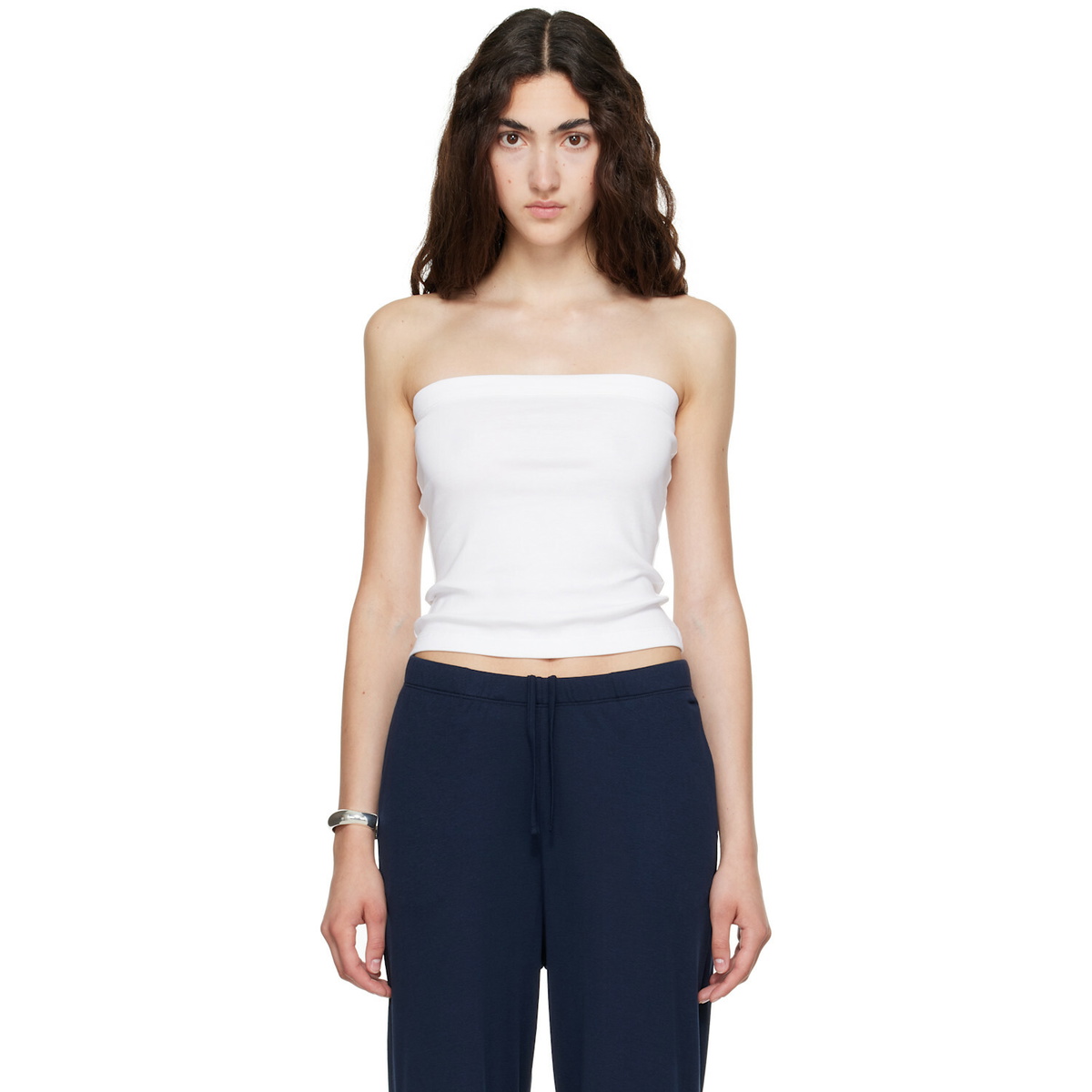 FLORE FLORE White Bes Bandeau Top