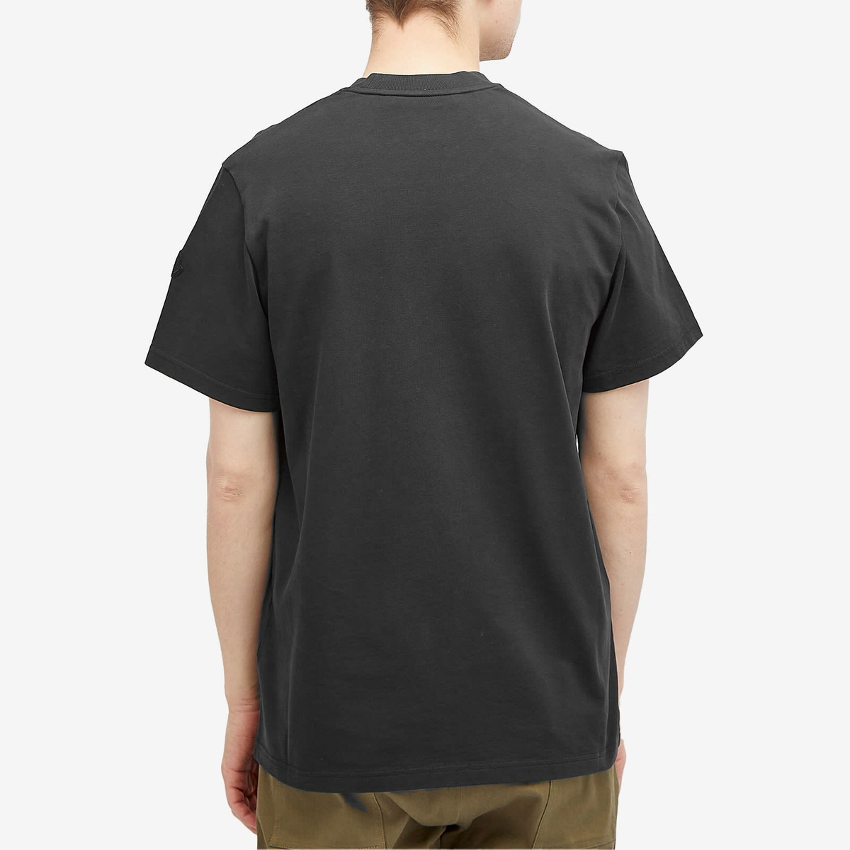 Moncler Men's Pixel Logo T-Shirt in Black Moncler