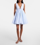 Alaïa Striped cotton poplin minidress