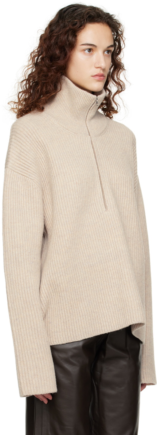 Teurn Studios SSENSE Exclusive Beige Turtleneck