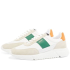 Axel Arigato Men's Genesis Vintage Runner Sneakers in White/Orange/Green