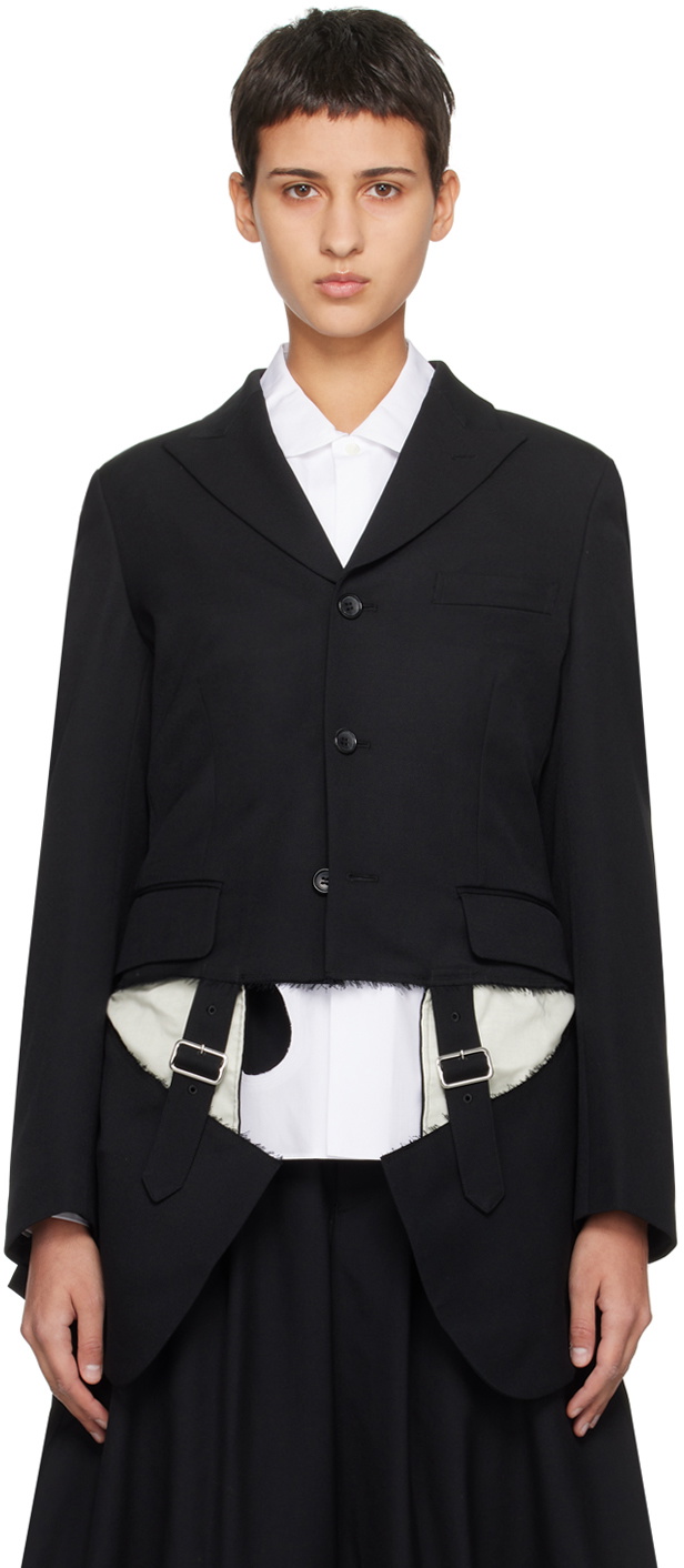 Black Comme des Garçons Black Buckle Blazer