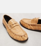 Saint Laurent Leather penny loafers