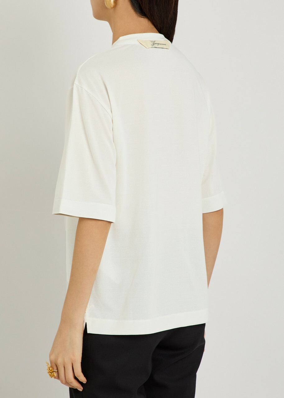 Jacquemus Le Tshirt Ventadou Woven T-shirt White
