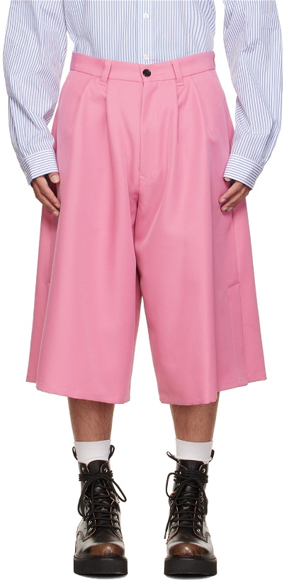 Photo: KIDILL Pink Side-Benz Shorts