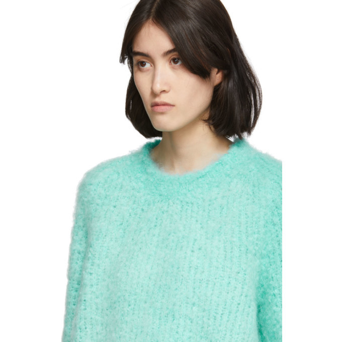 Maison Margiela Blue Handmade Boucle Sweater Maison Margiela