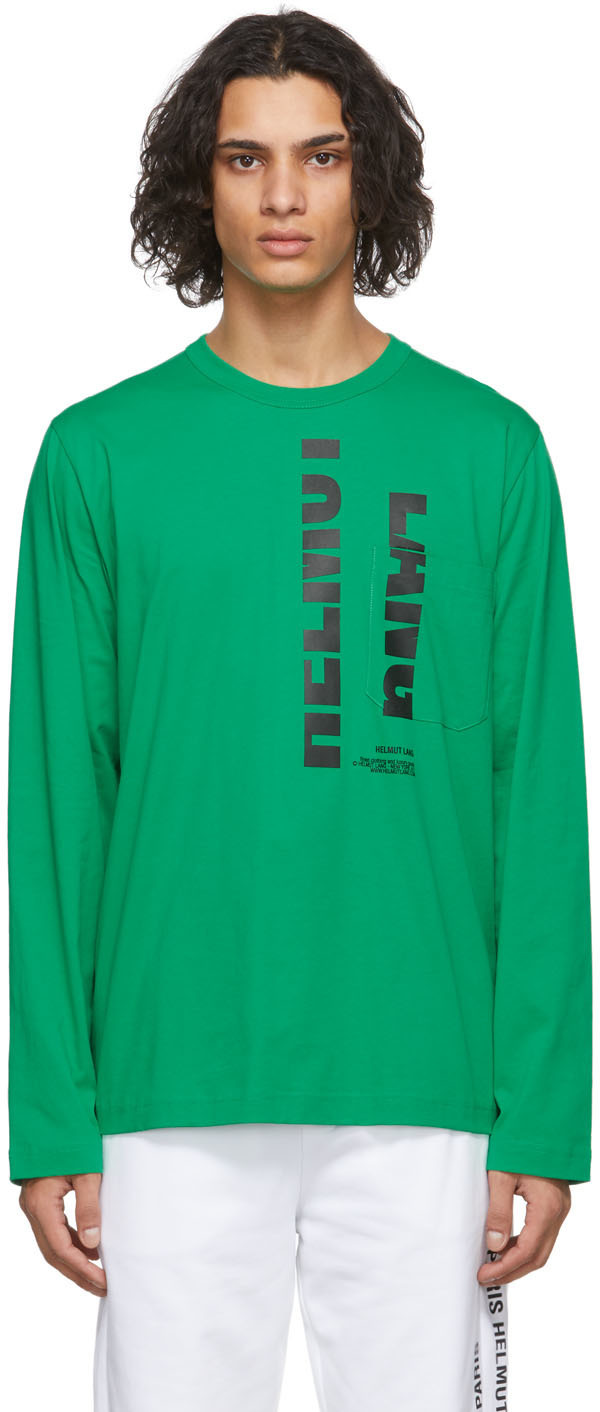 Green helmut lang sales shirt