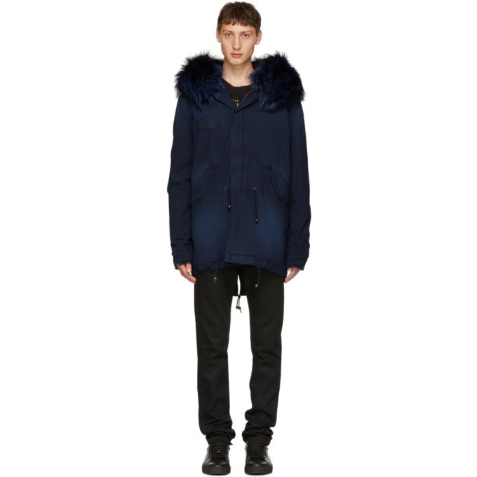 Photo: Mr and Mrs Italy Blue Interior Quilt Fur Parka