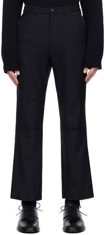 Photo: Youth Black Cut-Off Trousers