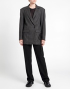 Isabel Benenato Womens Blazer Charcoal
