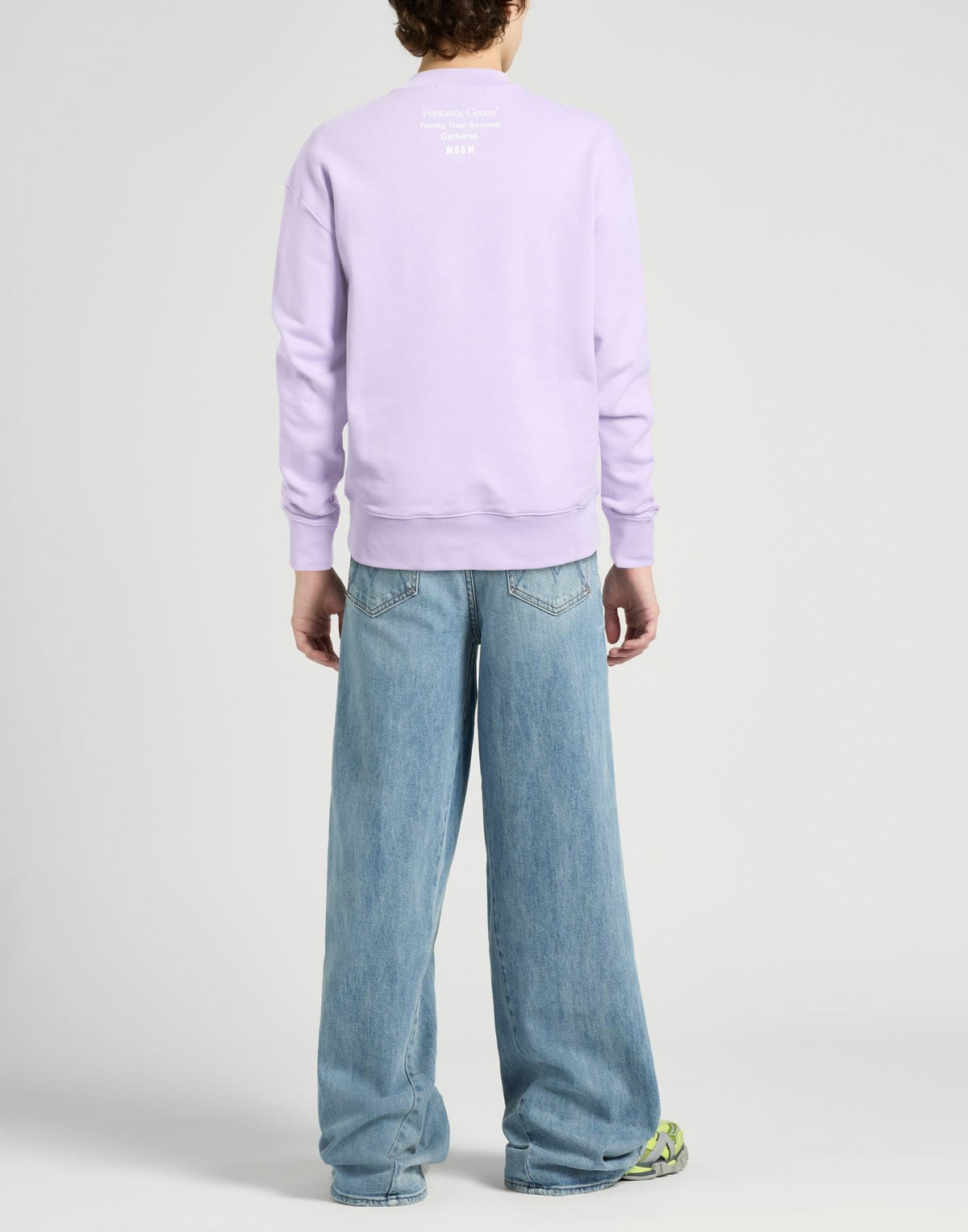 Msgm Mens Sweatshirt Lilac