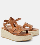 Tod's Leather espadrille sandals