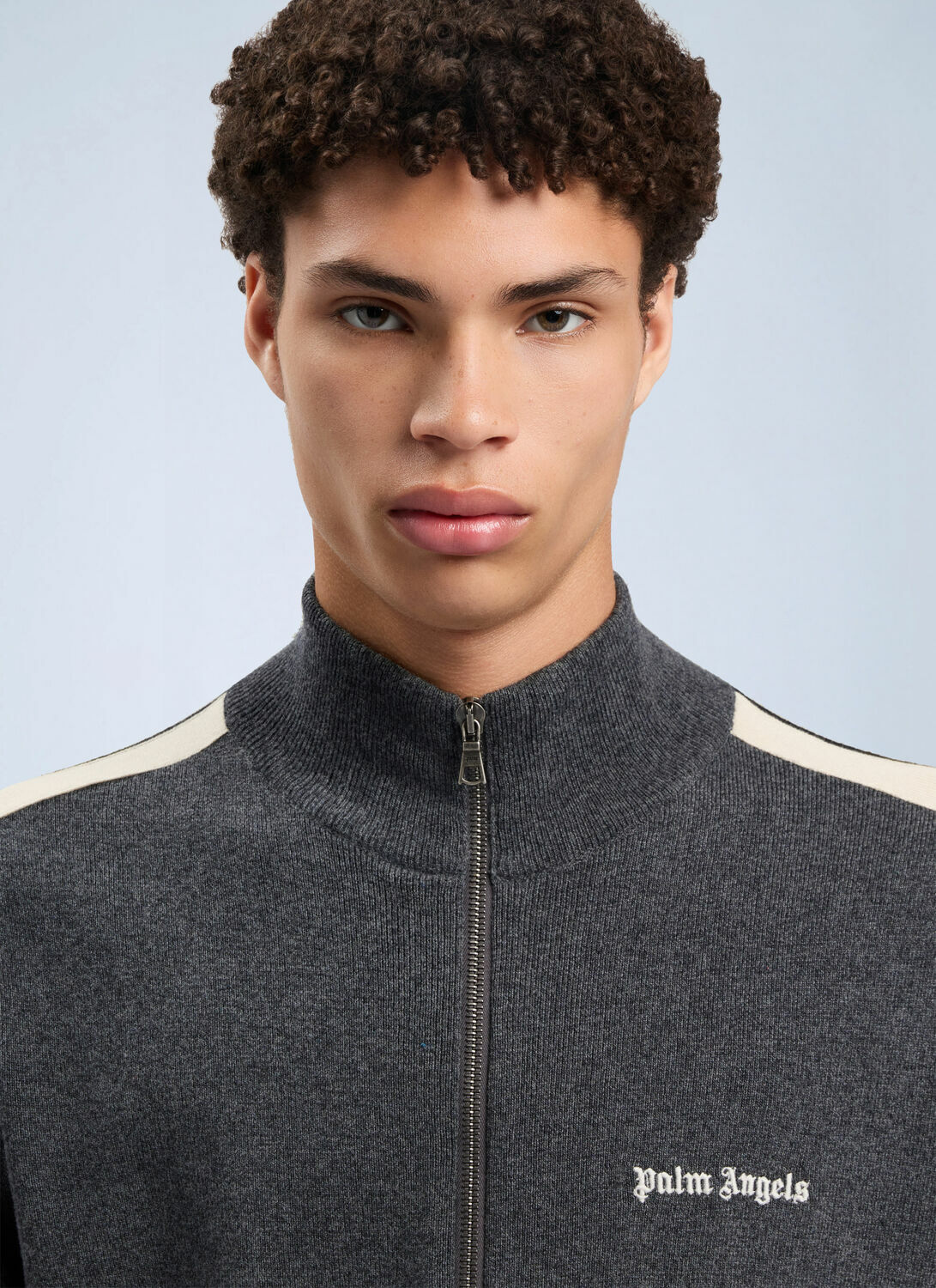 Palm Angels Classic Logo Knit Track Jacket