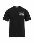 Aries Mens T-shirt in Black