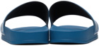Palm Angels Blue Logo Pool Slides