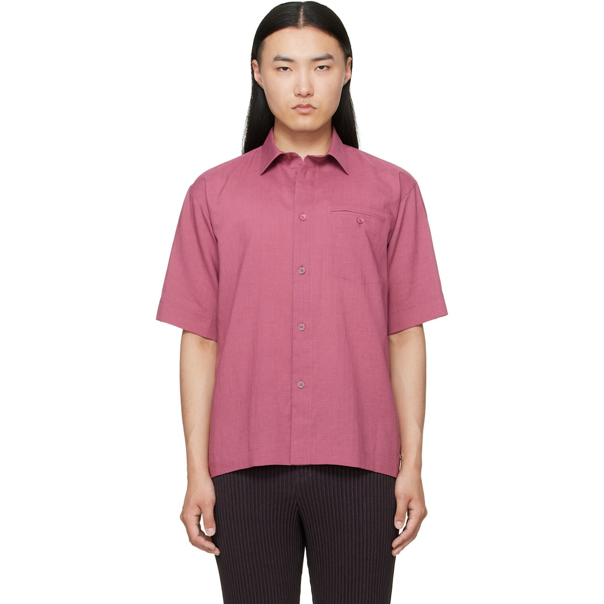 HOMME PLISSÉ ISSEY MIYAKE Red PL Ramie Shirt